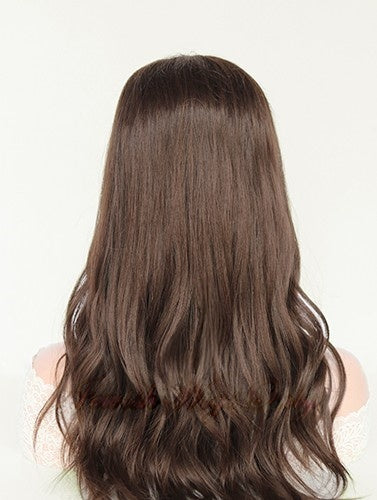 Lace Top Wigs in Natural#5 Color Luxury Human Hair Wigs & Human Hair Toppers Factory