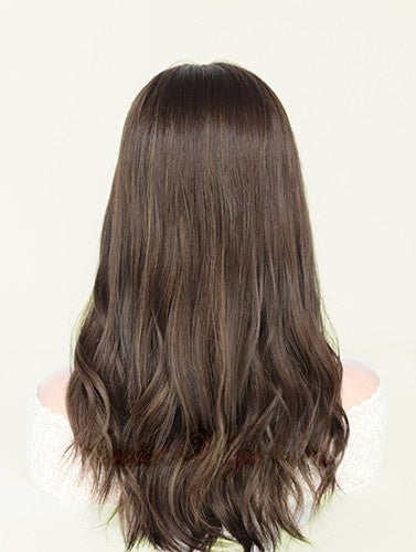 Lace Top Wigs in Coffee Color Luxury Human Hair Wigs & Human Hair Toppers Factory