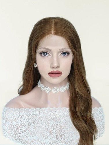 Lace Top Wigs in Moon Color Luxury Human Hair Wigs & Human Hair Toppers Factory