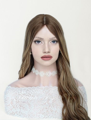 Jewish Wigs in Pumpkin Color Luxury Human Hair Wigs & Human Hair Toppers Factory