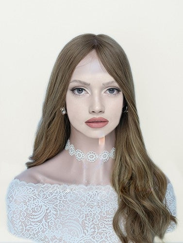 Silk Top Wigs in Coral Color Luxury Human Hair Wigs & Human Hair Toppers Factory