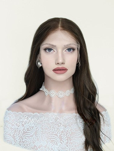 Lace Top Wigs in Sienna Color Luxury Human Hair Wigs & Human Hair Toppers Factory