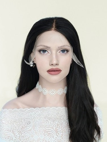 Lace Top Wigs in Natural#2 Color Luxury Human Hair Wigs & Human Hair Toppers Factory