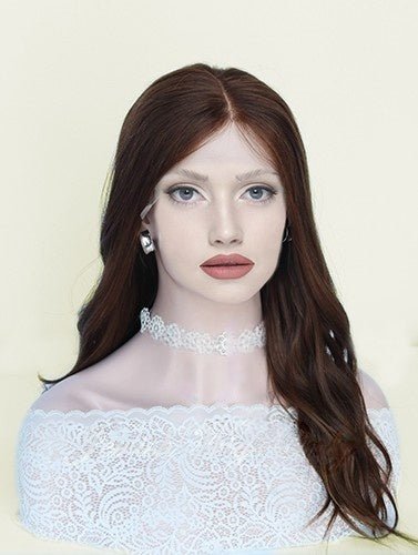 Lace Top Wigs in Rose Color Luxury Human Hair Wigs & Human Hair Toppers Factory