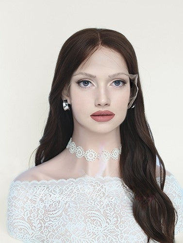 Lace Top Wigs in Natural#5 Color Luxury Human Hair Wigs & Human Hair Toppers Factory