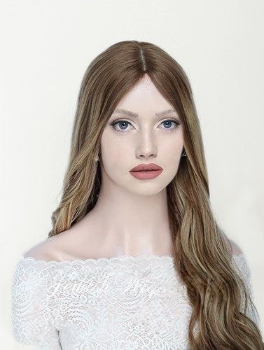 Jewish Wigs in Pumpkin Color Luxury Human Hair Wigs & Human Hair Toppers Factory