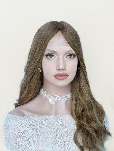 Silk Top Wigs in Coral Color Luxury Human Hair Wigs & Human Hair Toppers Factory