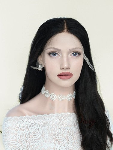 Lace Top Wigs in Natural#2 Color Luxury Human Hair Wigs & Human Hair Toppers Factory