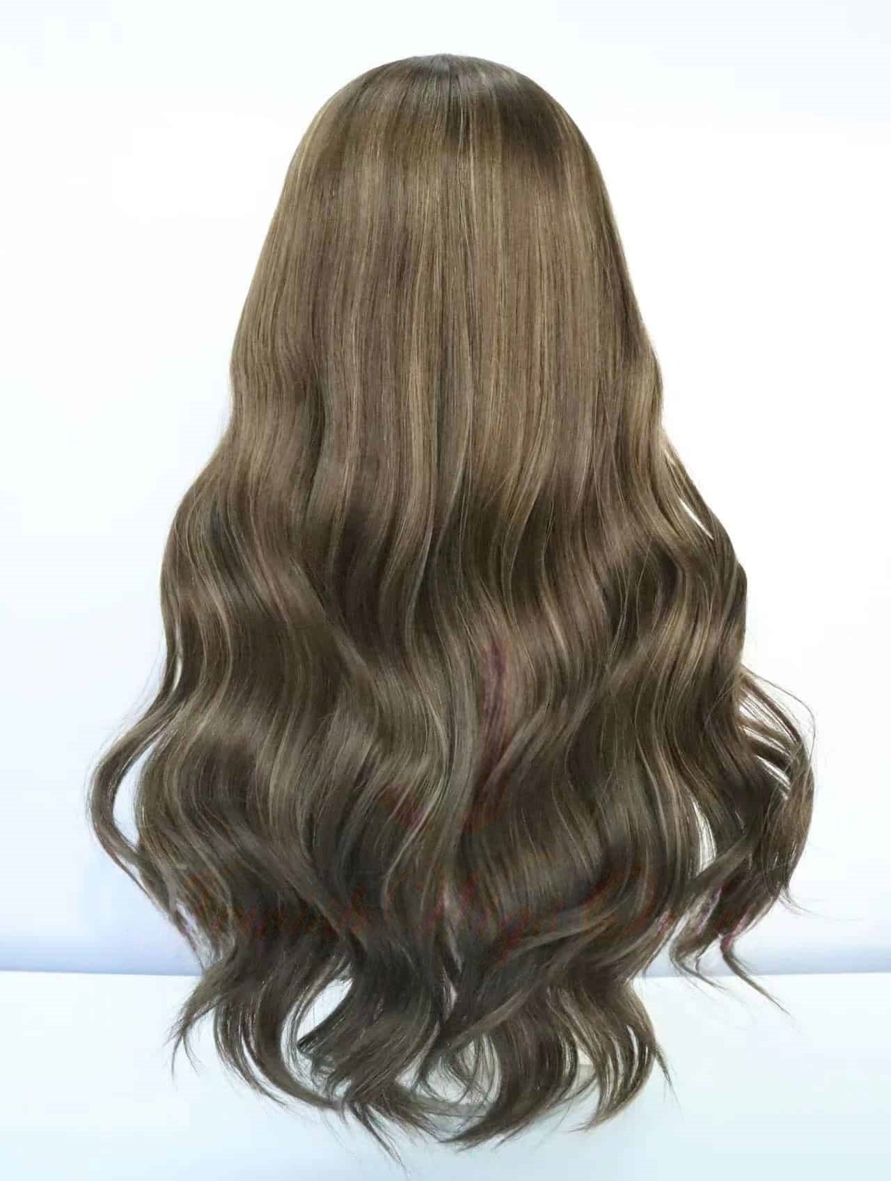 Silk Top Wig in Sienna Color Luxury Human Hair Wigs & Human Hair Toppers Factory