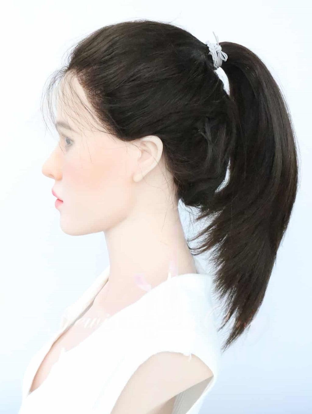 Pony Wigs in Natural #4 Color Luxury Human Hair Wigs & Human Hair Toppers Factory