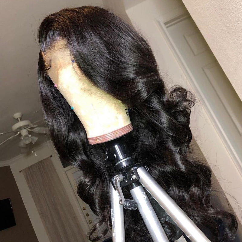 Glueless Loose Body Wave Lace Frontal Wig 180% Density