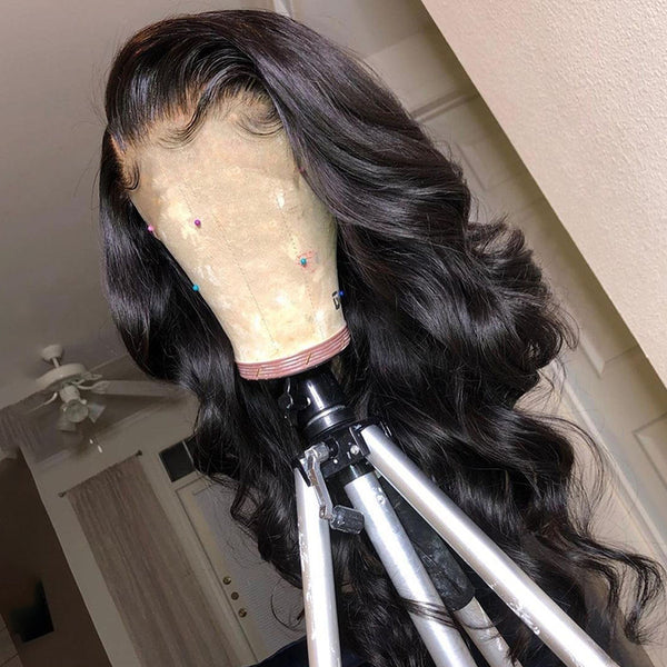 Glueless Loose Body Wave Lace Frontal Wig 180% Density