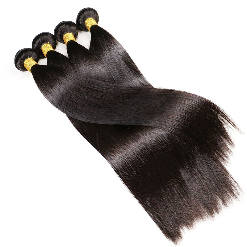 12A Straight 3 Bundles 10-30 Inches Human Hair Weave