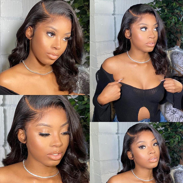 Silk Loose Body Wave Lace Frontal Wig True To Length