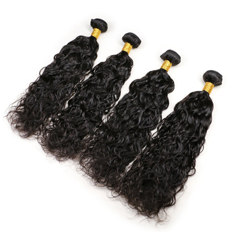 12A Water Wave 3 Bundles 10-30 Inches Human Hair Weave