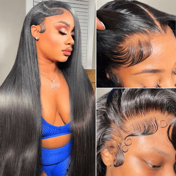 HD Lace Silky Straight 13*4 Lace Frontal Wig 100% Human Hair